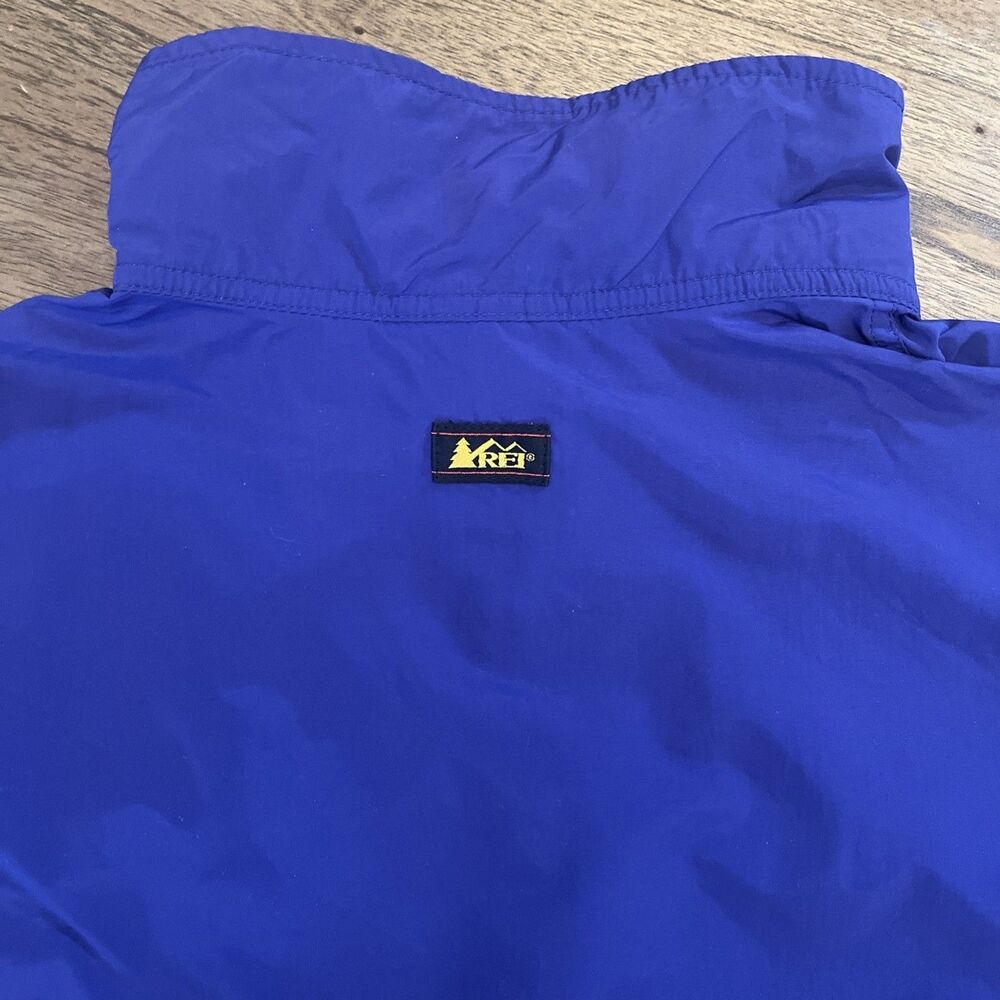 Vintage REI 1990s Versatech Windbreaker Jacket USA Made Classic Purple & Teal - Picture 12 of 14